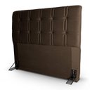 Ver imagem 7 de Cabeceira Cama Box Casal 140cm Suede Velut Marrom - King House
