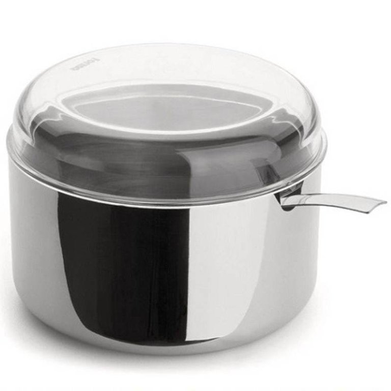 Açucareiro Vision Aço Inox com Tampa de Vidro - 350 G Forma Açucareiro Vision Aço Inox com Tampa de Vidro - 350 G Forma