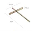 Ver imagem 4 de 2 Unidades Suporte Invisível T Fixar Prateleira 15cm Zinco