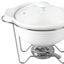 Ver imagem 2 de Rechaud de Porcelana Redondo C/Queimador 25,5cm - Dynasty