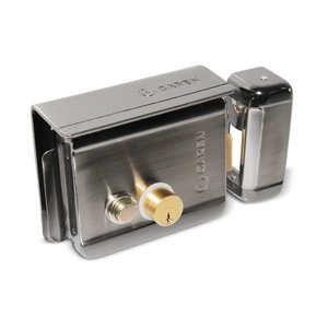 Fechadura Elétrica 12v Inox com Botão Ga049 Garen
