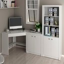 Ver imagem 4 de Escrivaninha Armario e Balcao para Escritorio Branco Me41x69x03x10 Tecno Mobili Branco