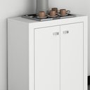 Ver imagem 7 de Escrivaninha Armario e Balcao para Escritorio Branco Me41x69x03x10 Tecno Mobili Branco