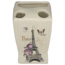Ver imagem 2 de Kit Banheiro Porcelana Paris Porta Sabonete Liquido Porta Escovas e Saboneteira - Wincy