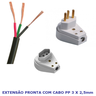 Extensão Elétrica Cabo Fio Pp 3 x 2,5mm 20a Reforçado - 50 Metros - 1