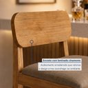 Ver mais imagens de Kit 2 Banquetas Alta com Base em Madeira Maciça Confort