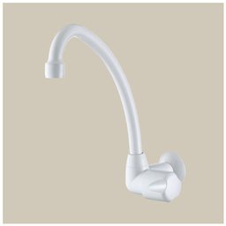 Torneira Pia Cozinha Parede Plastico Branco 1168 F27 Lorenzetti - 2