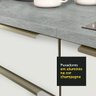 Armário de Cozinha Compacta 200cm Branco Branco Veludo Lux Madesa 01 - 10
