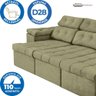 Sofá Itália 210cm Retrátil Reclinável Suede Castor - Ws - 2