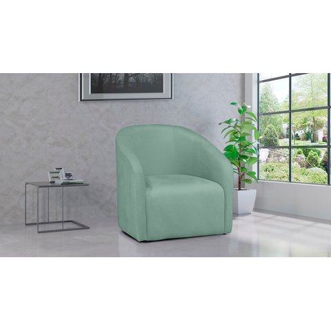 Poltrona Decorativa Lara Veludo Acqua - Lm Decor