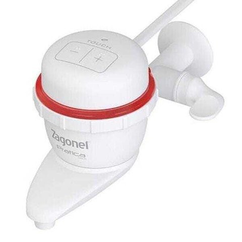 Torneira Elétrica de Parede Zagonel Pratica Touch, Branca
