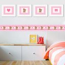 Ver imagem 1 de Quadro Infantil Ursinha Rosa