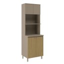 Ver imagem 2 de Torre Quente 65cm com 4 Portas Clara Yescasa Cinza/Avela/Canary