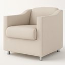 Ver imagem 2 de Poltrona Decorativa para Sala, Escritorio, Recepção Tila Suede Bege