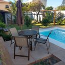 Ver imagem 4 de Jogo Conjunto de Mesa 4 Cadeiras Aluminio Piscina Jardim - Nossa Kasa