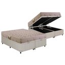 Ver imagem 1 de Conjunto Box Baú Queen: Colchão Espuma Herval D33 Cannes Double Face + Base Crc Courano Clean(