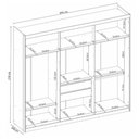 Ver imagem 4 de Guarda-roupa Casal Venice 6 Portas 4 Gavetas 100% Mdf Cinamon/off-white - Demóbile