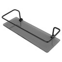 Ver imagem 3 de Porta Sabonete Preto Suporte Reto Parede Banheiro