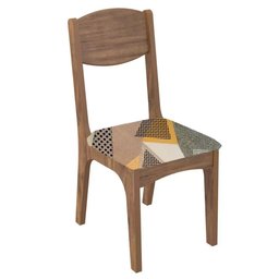 Kit 2 Cadeiras Para Sala de Jantar MDF Assento Estofado Nancy D01 Freijó/Havana - Mpozenato - 2 Kit 2 Cadeiras Para Sala de Jantar MDF Assento Estofado Nancy D01 Freijó/Havana - Mpozenato - 2