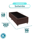 Ver imagem 4 de Cama Box Bau Solteirão Blindado Nature Marrom 96x203