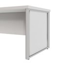Ver mais imagens de Mesa Diretor com Caixa de Tomadas e Porta Objetos para Escritório 180cm Corporate Cinza
