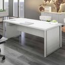 Ver imagem 2 de Mesa Diretor com Caixa de Tomadas e Porta Objetos para Escritório 180cm Corporate Cinza