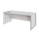 Ver imagem 1 de Mesa Diretor com Caixa de Tomadas e Porta Objetos para Escritório 180cm Corporate Cinza