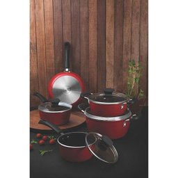 Jogo de panelas de alumínio com antiaderente 5 peças Piacenza Tramontina - 3