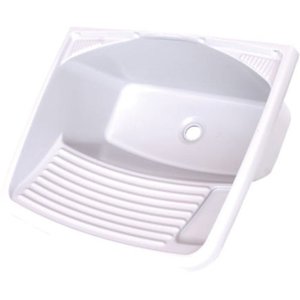 Tanque para Lavar Roupa 37 / 24 Litros em PVC Branco