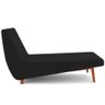 Sofá Chaise Longue Living Parisi 155cm D02 Veludo Preto C-300 - 2