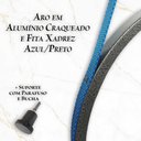 Ver imagem 2 de Espelho Redondo Craqueado Adnet 50cm + Suporte Gh Papel de Parede Azul