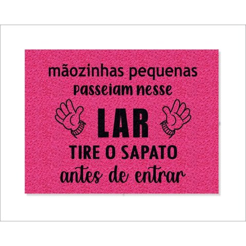 Tapete Mãozinhas Pequenas Passeiam Nesse Lar Tire Os Sapatos Antes de Entrar
