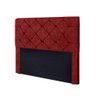 Cabeceira Gabriela 1,40 Casal Suede Amassado Vermelho 1304 - 5