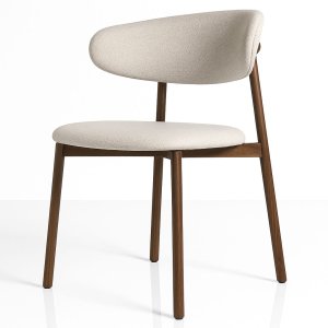 Cadeira Alba Linho &amp; Nogueira