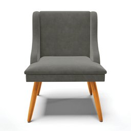 Kit 10 Cadeiras Estofadas para Sala de Jantar Pés Palito Lia Suede Grafite - Ibiza - 8