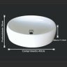 Pia / Cuba Banheiro Ipanema 40cm Branco Brilho - 5