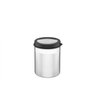 POTE CUCINA EM ACO INOX COM TAMPA PLASTICA PRETA E VISOR 12 - 1