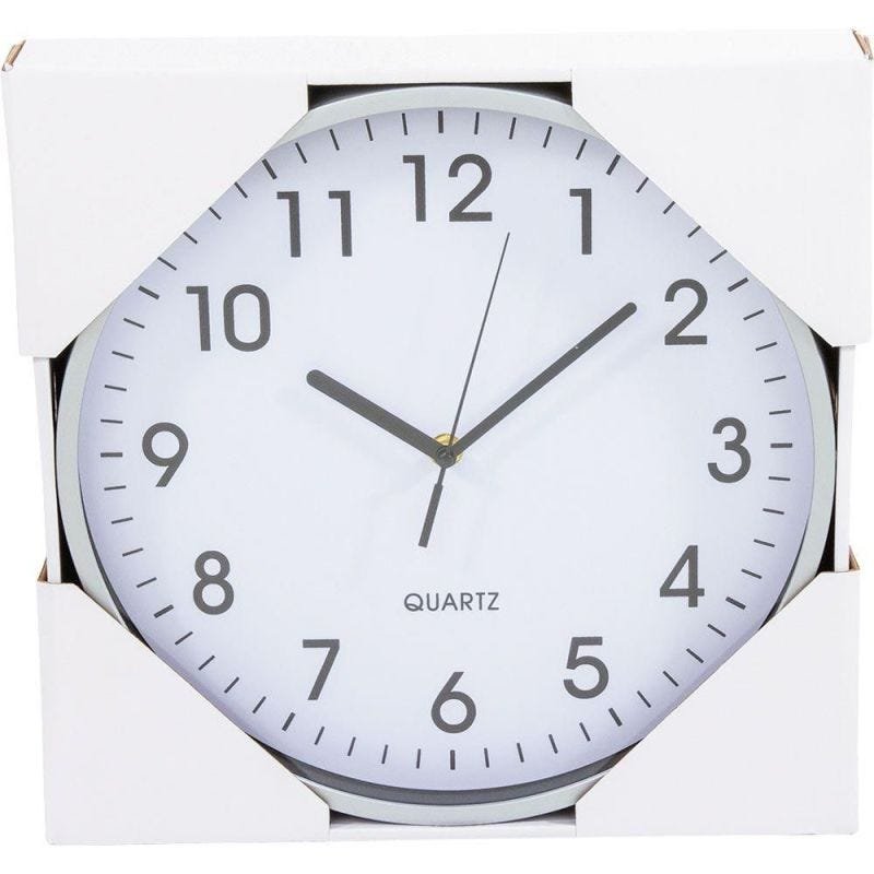 Relógio de Parede 30cm - Cinza - 2