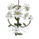Ver imagem 3 de Pendente de Ferro Artesanal para Quarto e Sala com Flores Decorativo - Branco