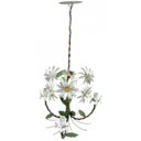 Ver imagem 1 de Pendente de Ferro Artesanal para Quarto e Sala com Flores Decorativo - Branco