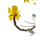 Ver imagem 6 de Luminária de Teto Artesanal Para Sala de Jantar com Flores 03 Bocas - Amarelo