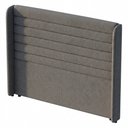 Ver mais imagens de Cabeceira Estofada para Cama Box Queen Sasha 160cm Moderna Bouclê Cinza Escuro - Desk Design