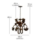 Ver imagem 2 de Luminária para Quarto Rustico Decoração de Ambiente Interno Direto Da Fabrica - Verniz