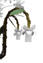 Ver imagem 6 de Lustre Moderno de Flores Artesanal com Bocal para Baixo Iluminação Sala Grande - Branco