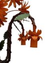Ver imagem 6 de Lustre Moderno de Flores Artesanal com Bocal para Baixo Iluminação Sala Grande - Vermelho