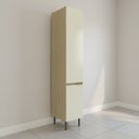 Ver imagem 1 de Paneleiro 40cm com 2 Portas e 4 Prateleiras Nanda Bege/Nature/Arenas