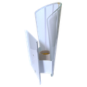 Ver imagem 3 de Kit 2 Arandela Paulistinha de Parede com Vidro Pintado:tradicional/branco