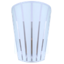Ver imagem 4 de Kit 2 Arandela Paulistinha de Parede com Vidro Pintado:tradicional/branco