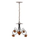 Ver imagem 3 de Luminária Simples Iluminação de Banheiro Decorativa com Flores Artesanais - Laranja