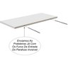 Jogo 4 Prateleiras Mdf 18mm Kit Organizador Parede Parafuso Invisível 30x15 Branco 18mm - 3
